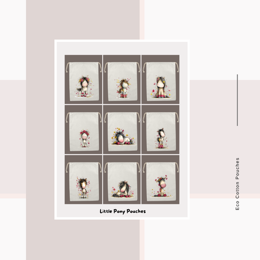 Cotton Cloth  Little Pony Pouches