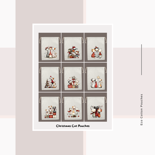 Cotton Cloth Cat Pouches