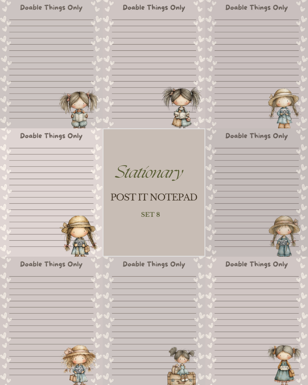 Illustrated Notepads (Set of 6)