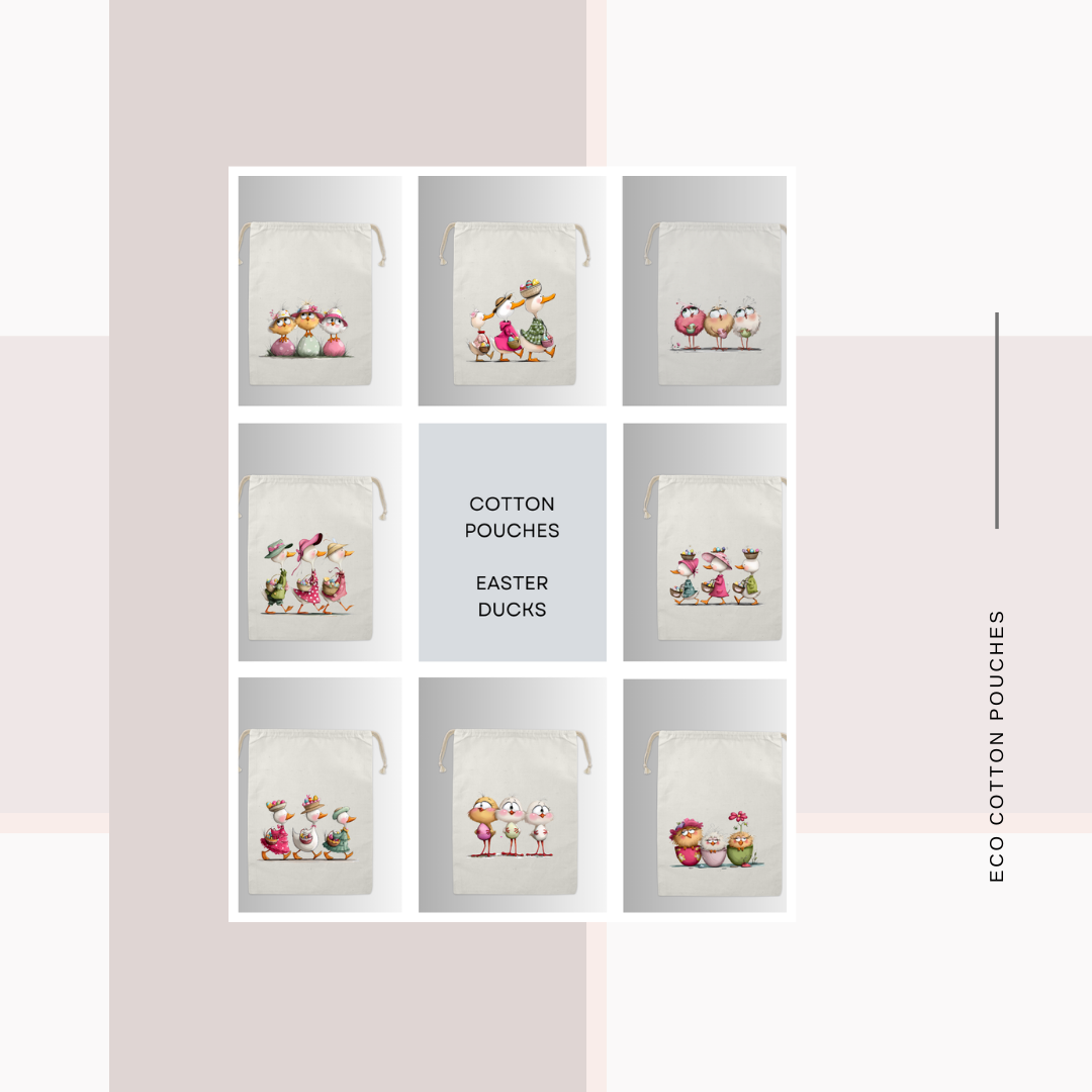 Cotton Cloth Easter/ Bunny Pouches