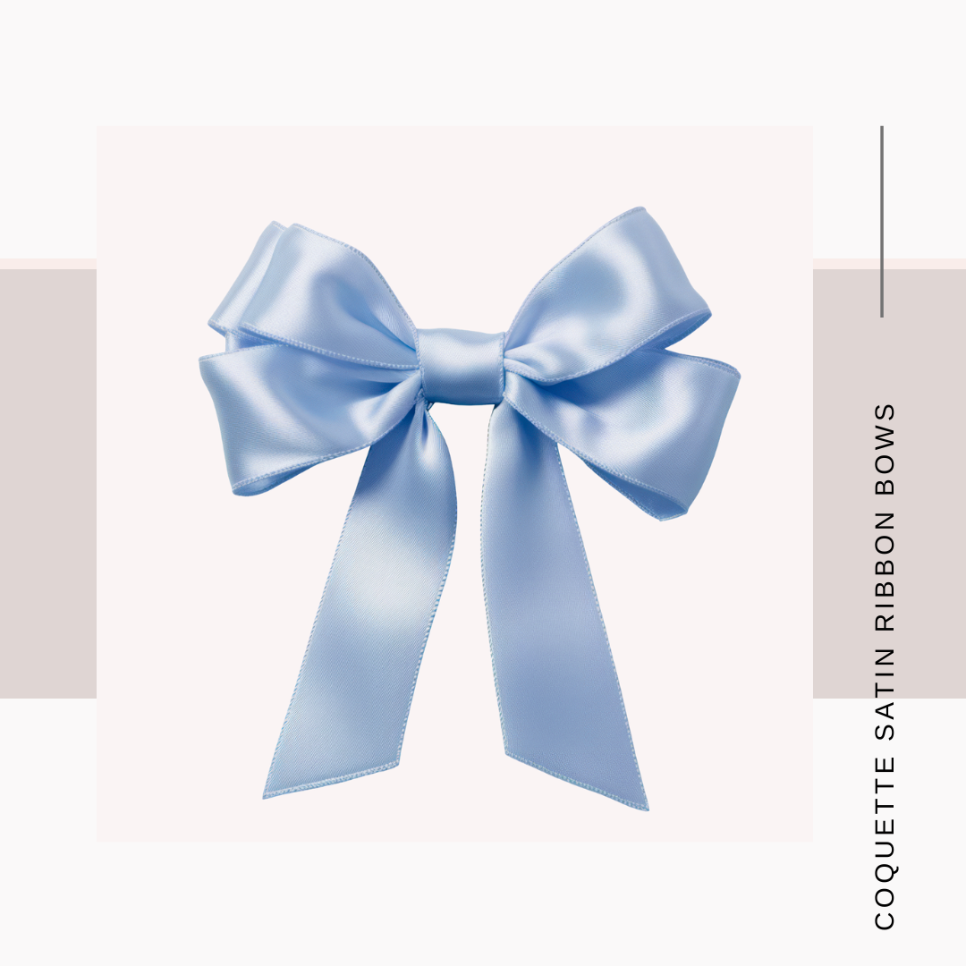 Satin Coquette Bows – Set of 12