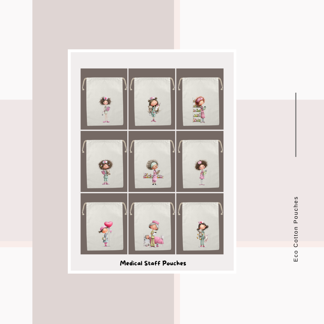 Cotton Cloth Medical Staff Pouches