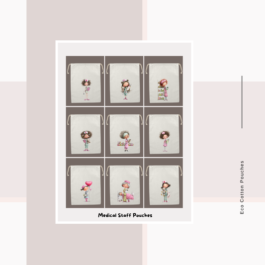 Cotton Cloth Medical Staff Pouches