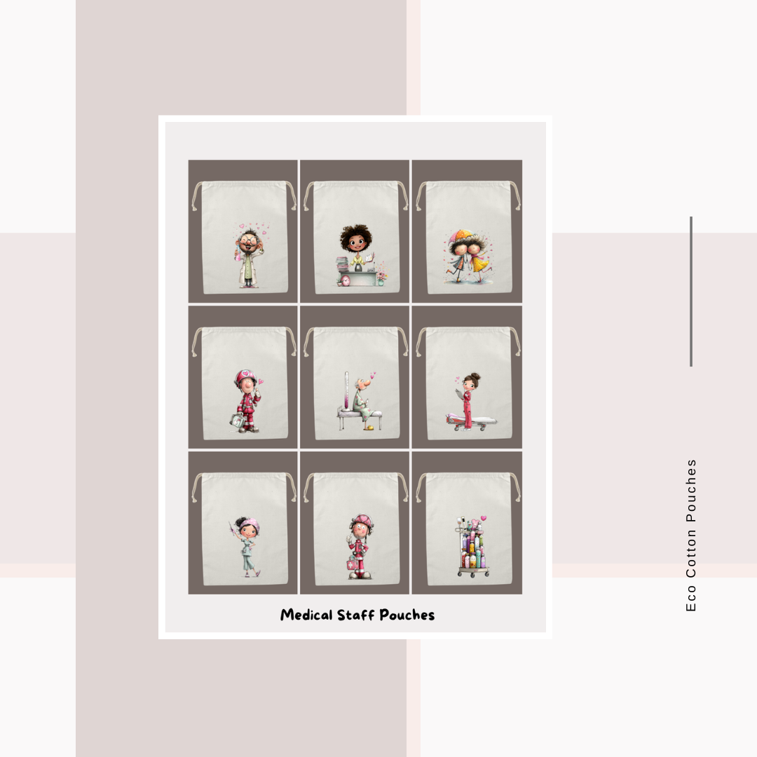 Cotton Cloth Medical Staff Pouches