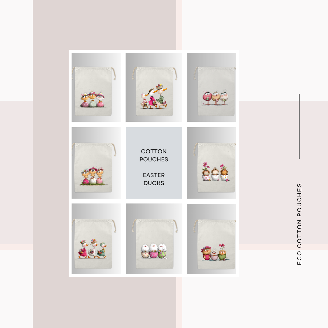 Cotton Cloth Easter/ Bunny Pouches