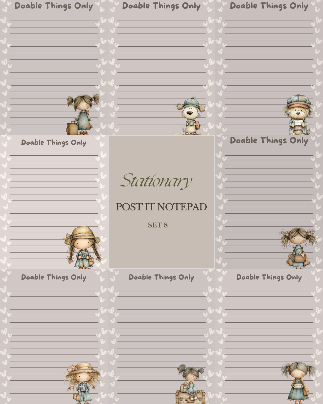 Illustrated Notepads (Set of 6)