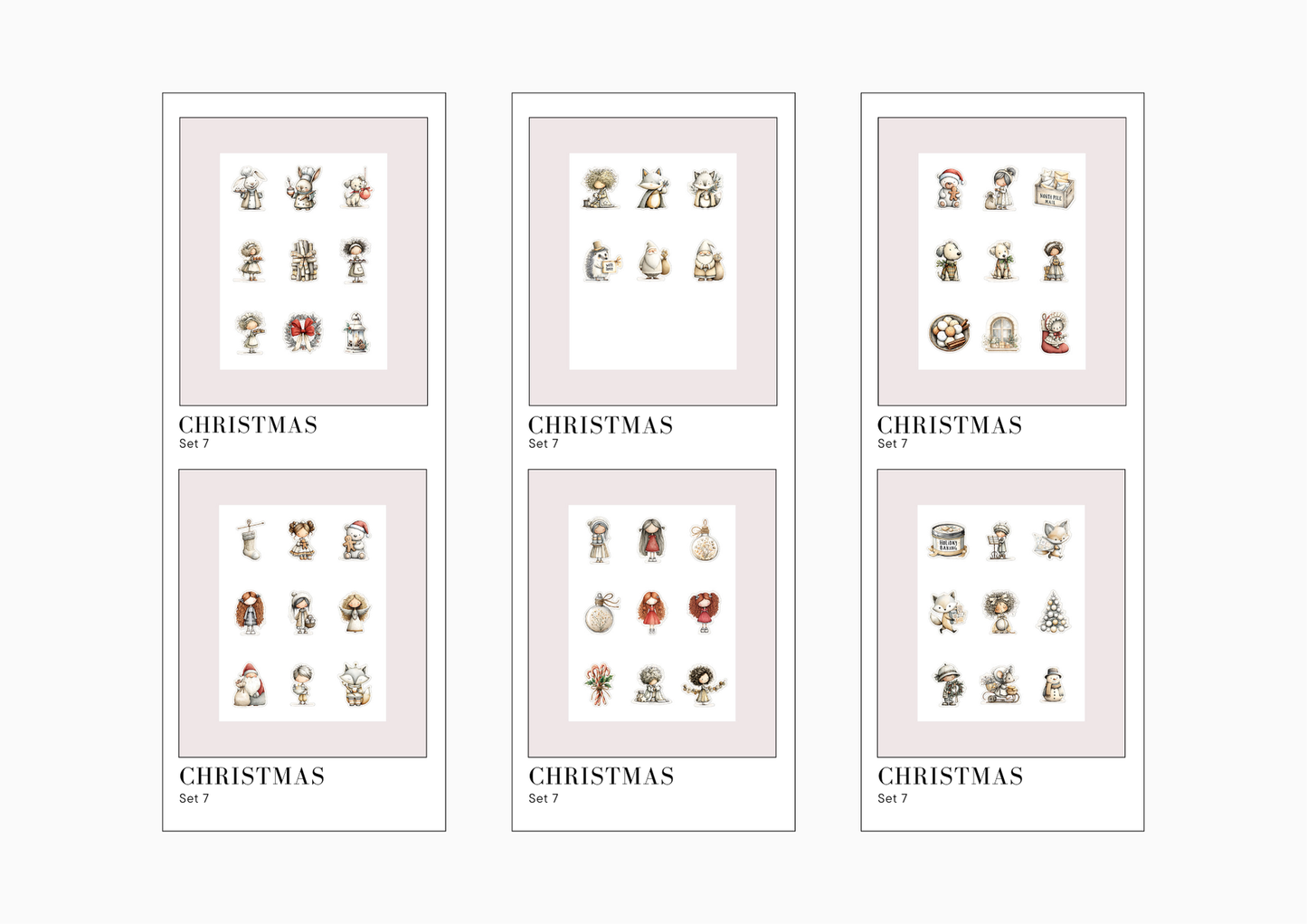 Sticker Sheets Christmas