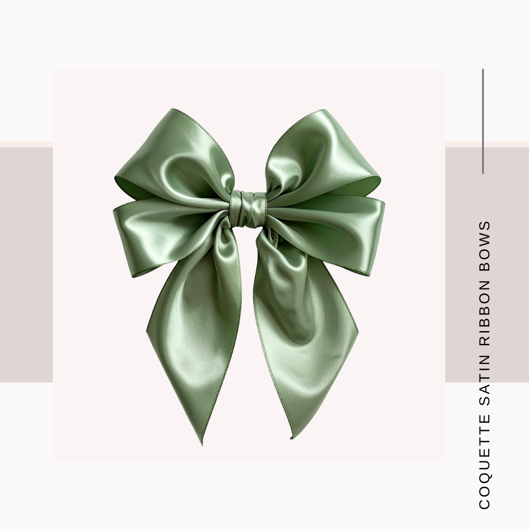Satin Coquette Bows – Set of 12