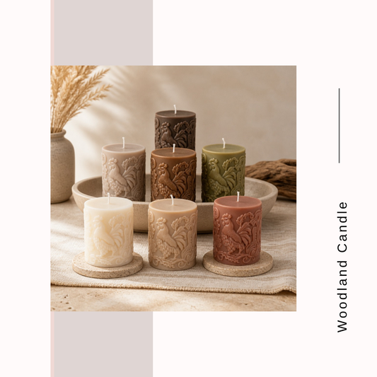 Woodland Whispers Hen Candles