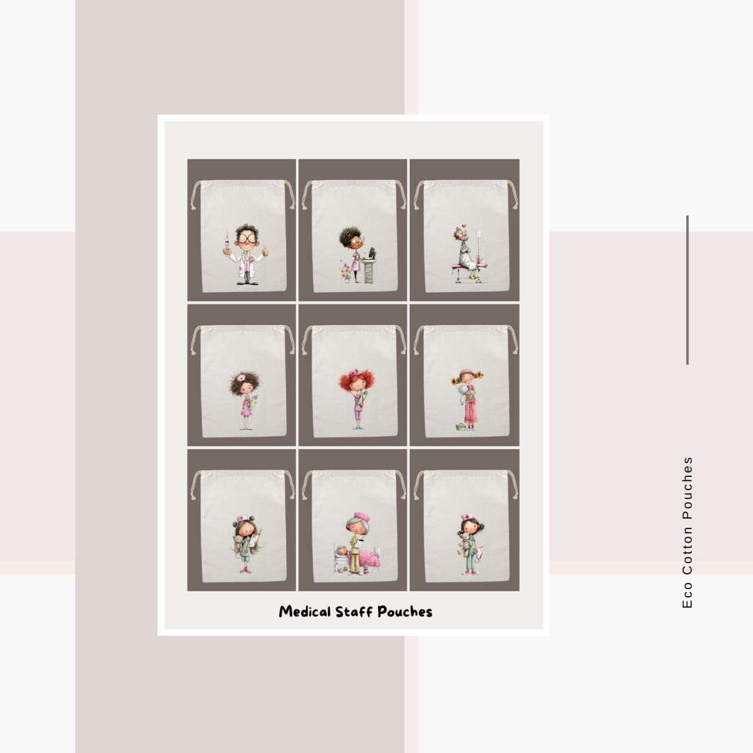 Cotton Cloth Medical Staff Pouches