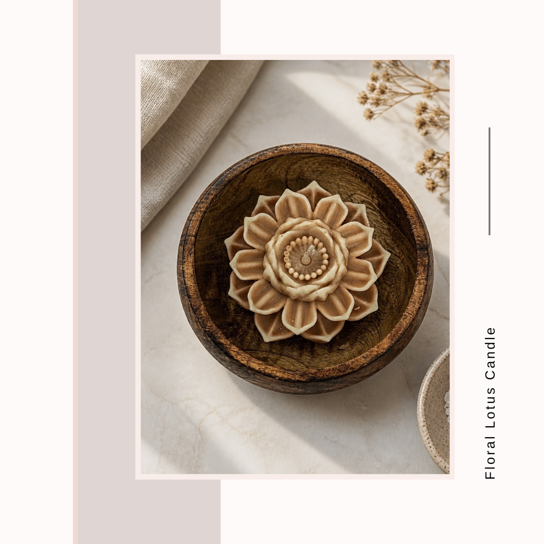 Floral Lotus Candle