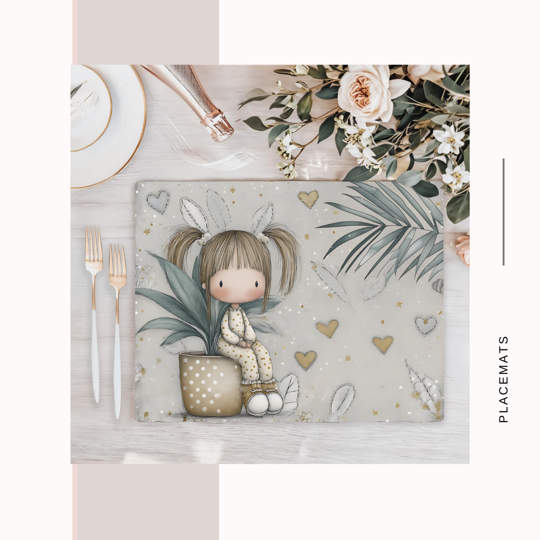 Wooden Placemats – (Set of 6) Green House