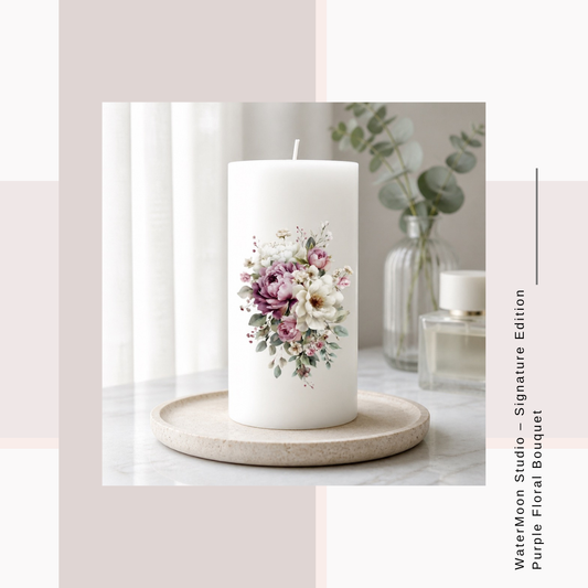 WaterMoon Studio – Signature Edition Purple Floral Bouquet