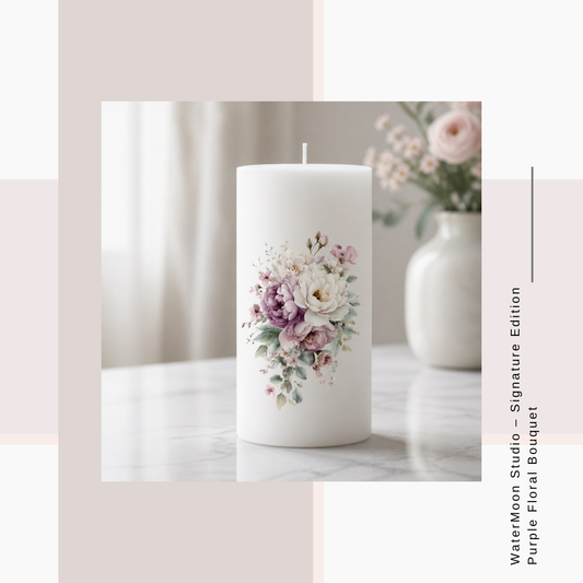 WaterMoon Studio – Signature Edition Purple Floral Bouquet