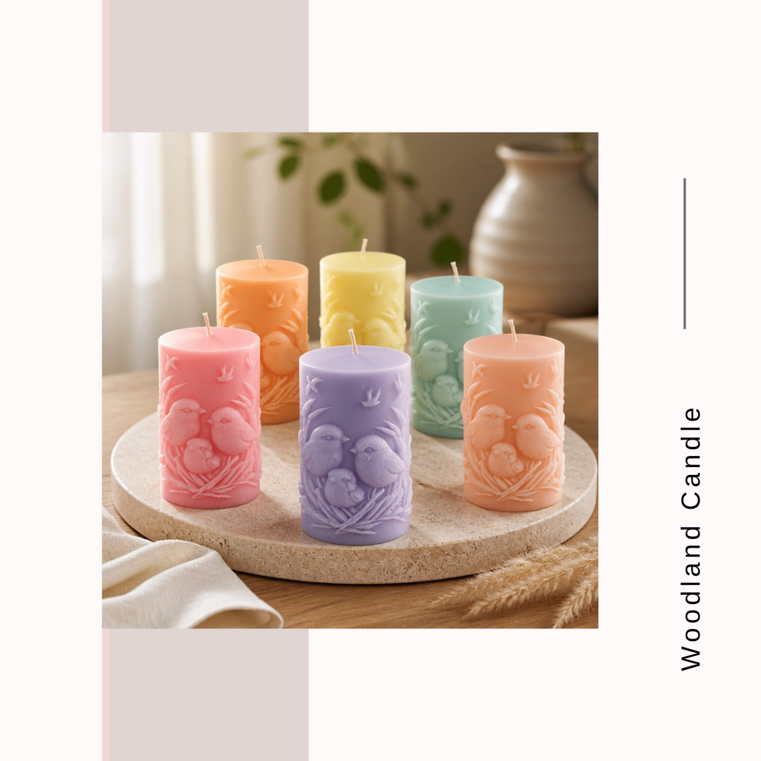 Woodland Whispers Birdies Candles