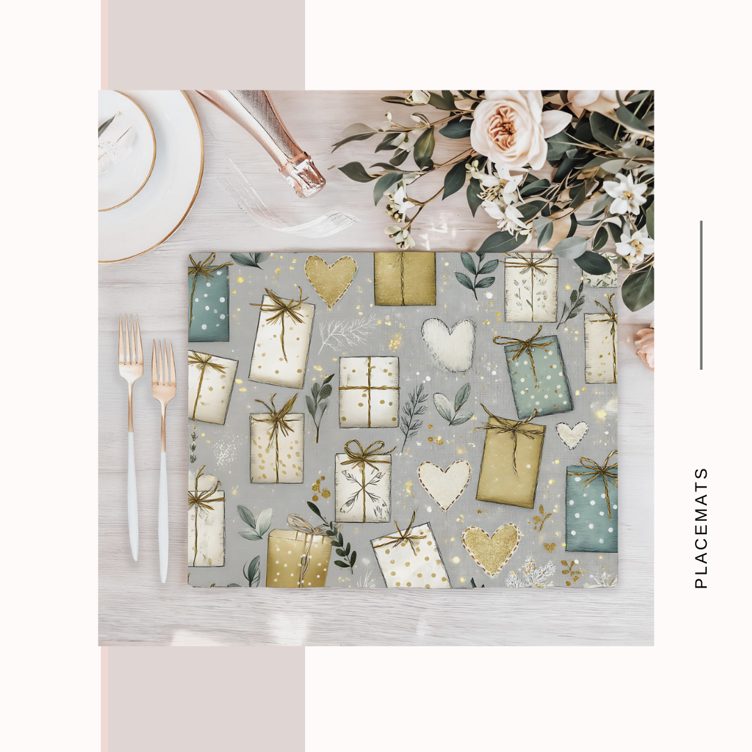 Wooden Placemats – (Set of 6) Green House