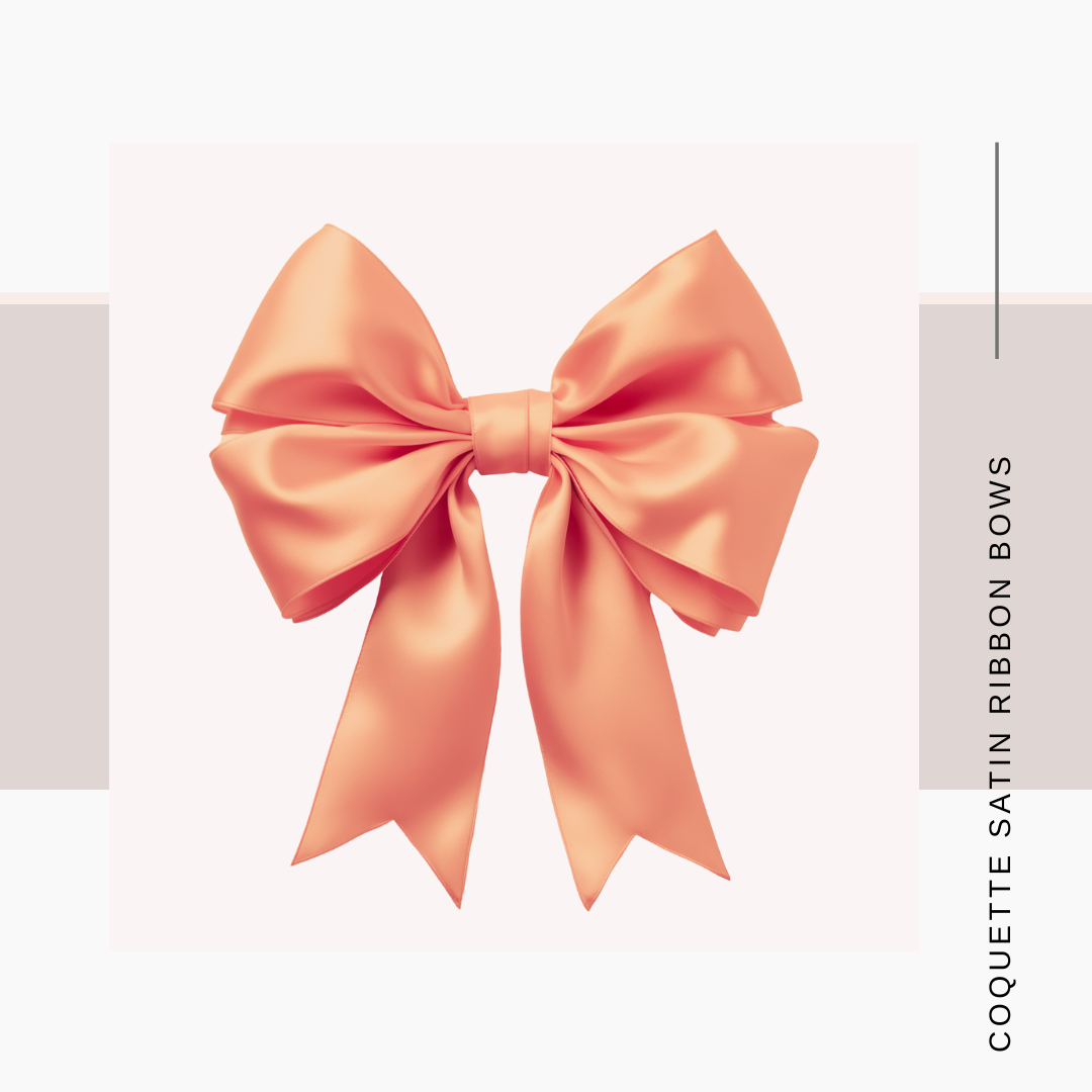 Satin Coquette Bows – Set of 12