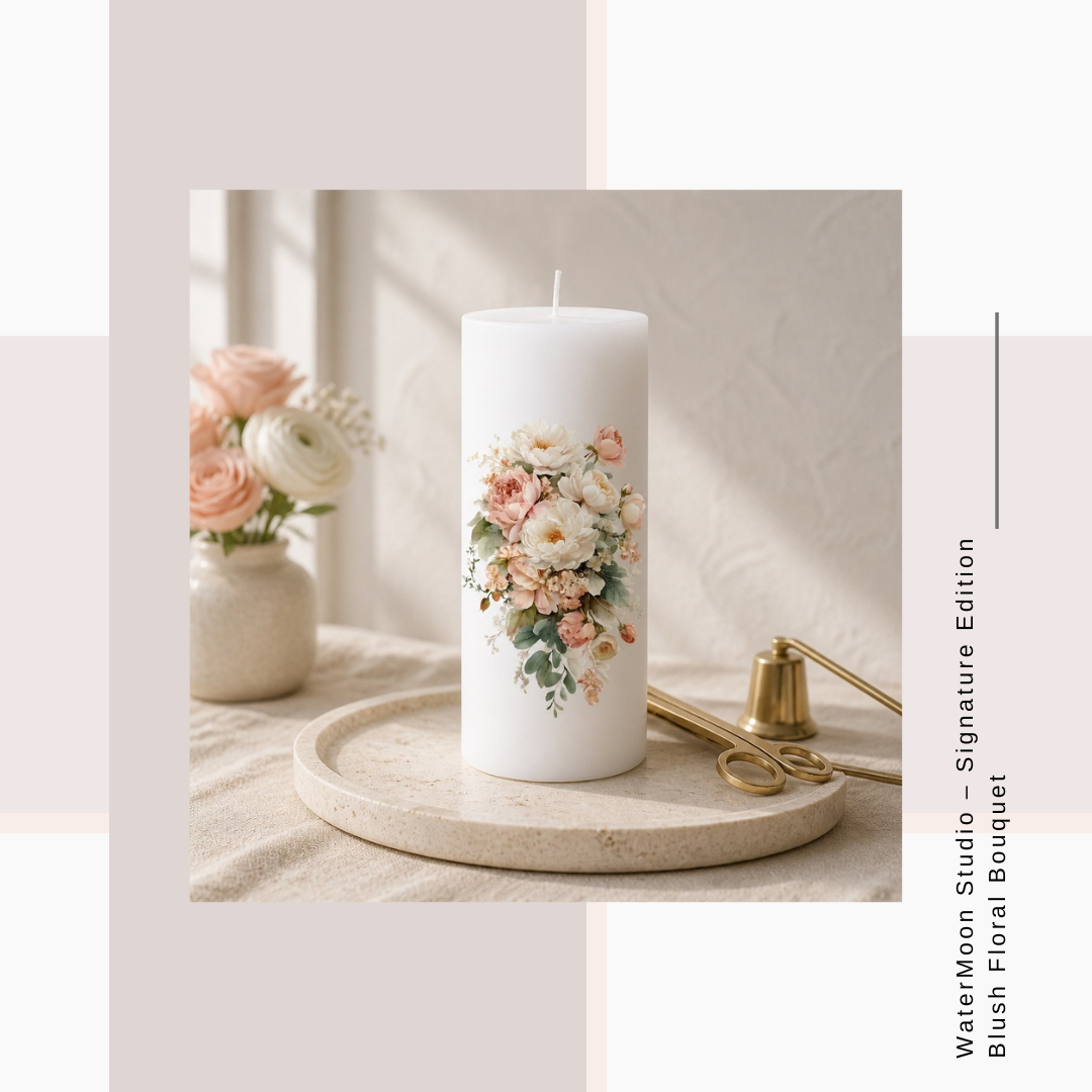 WaterMoon Studio – Signature Edition Blush Floral Bouquet