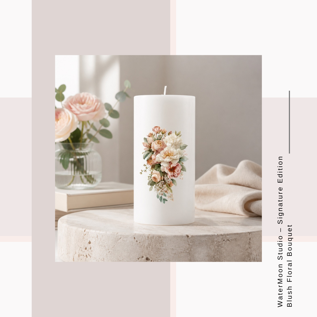 WaterMoon Studio – Signature Edition Blush Floral Bouquet