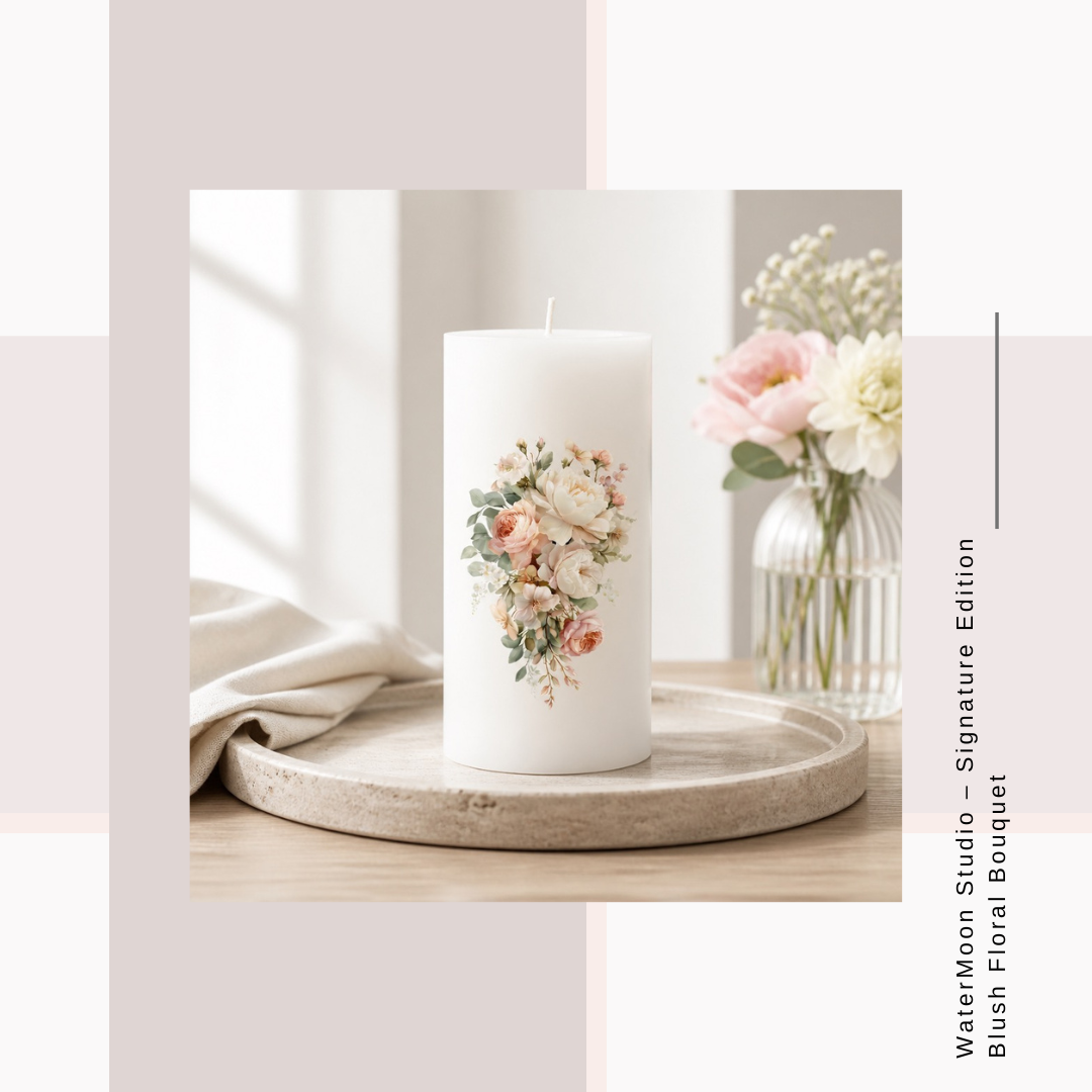 WaterMoon Studio – Signature Edition Blush Floral Bouquet