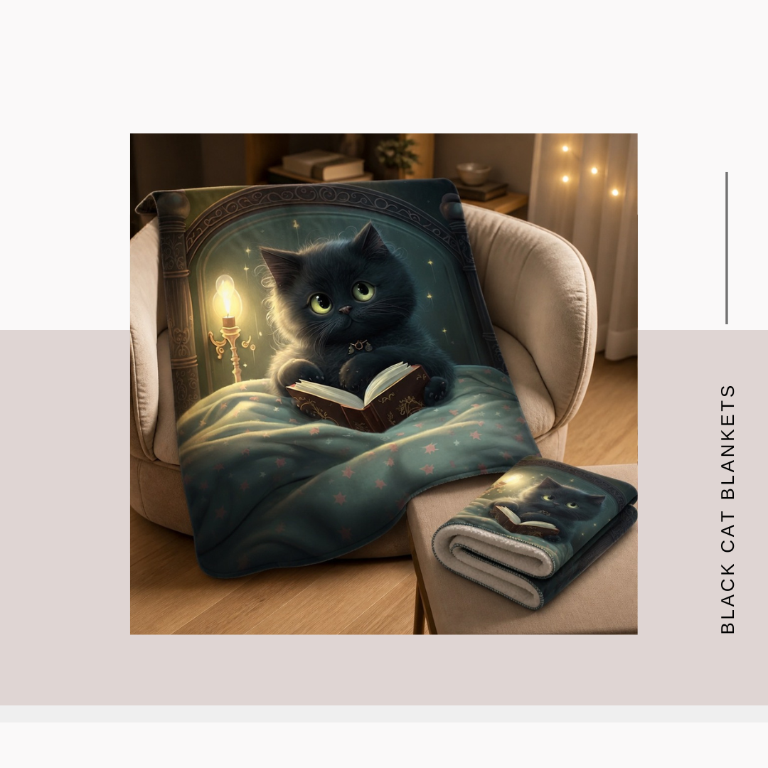 Black Cat Blankets