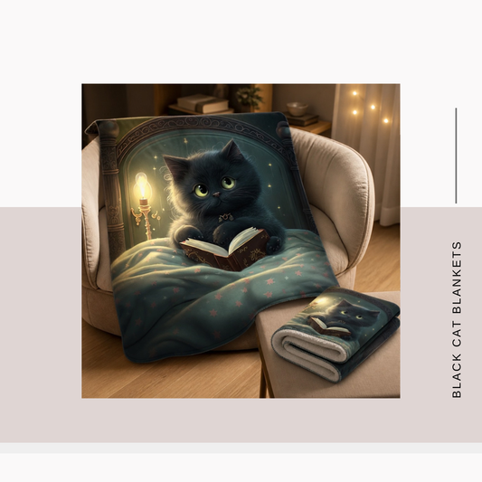 Black Cat Blankets