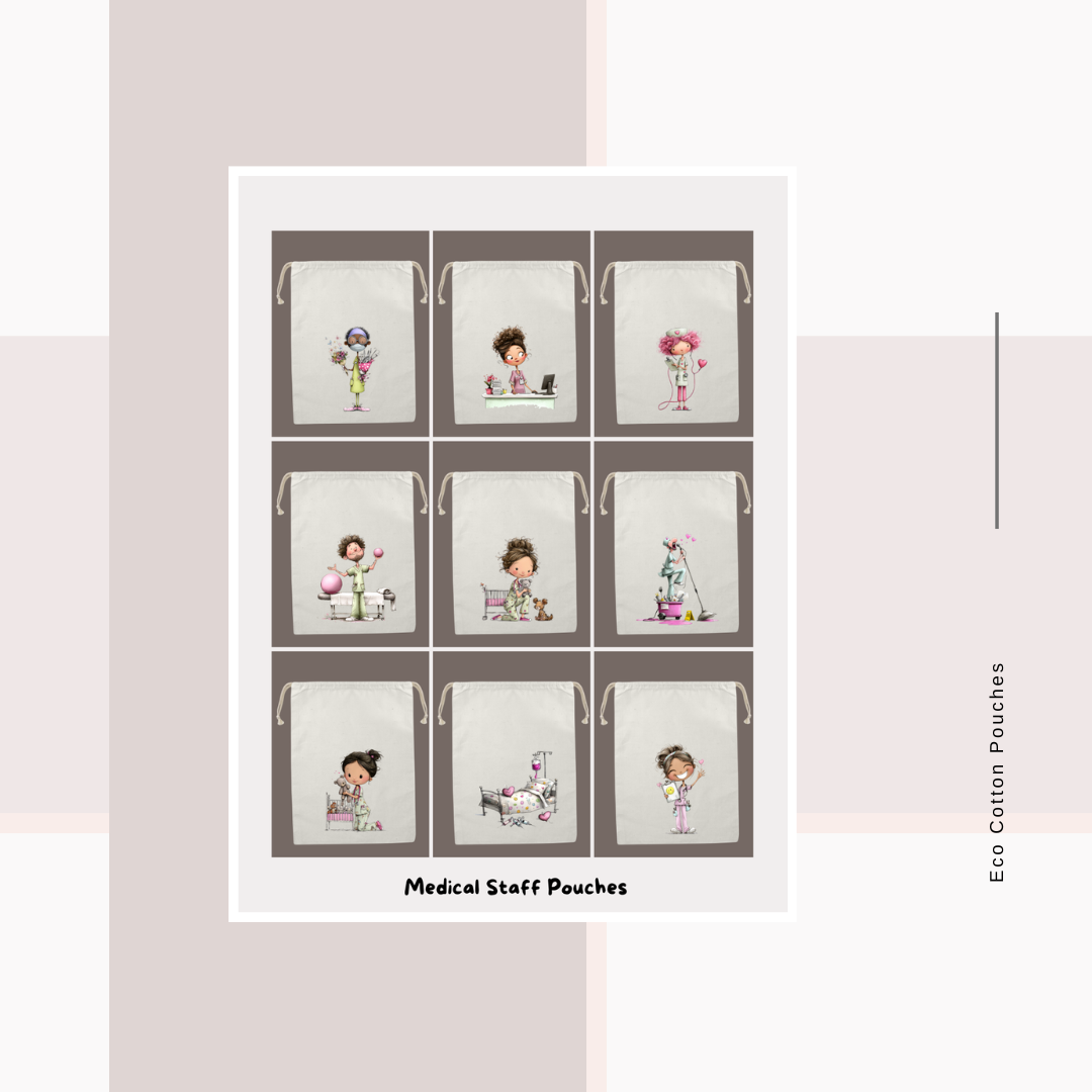 Cotton Cloth Medical Staff Pouches