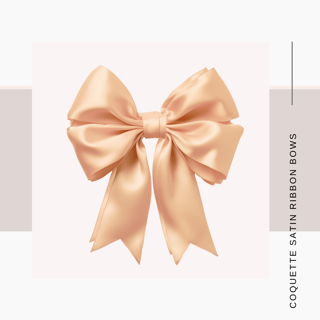 Satin Coquette Bows – Set of 12