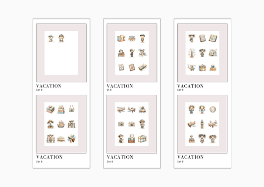 Sticker Sheets Vacation