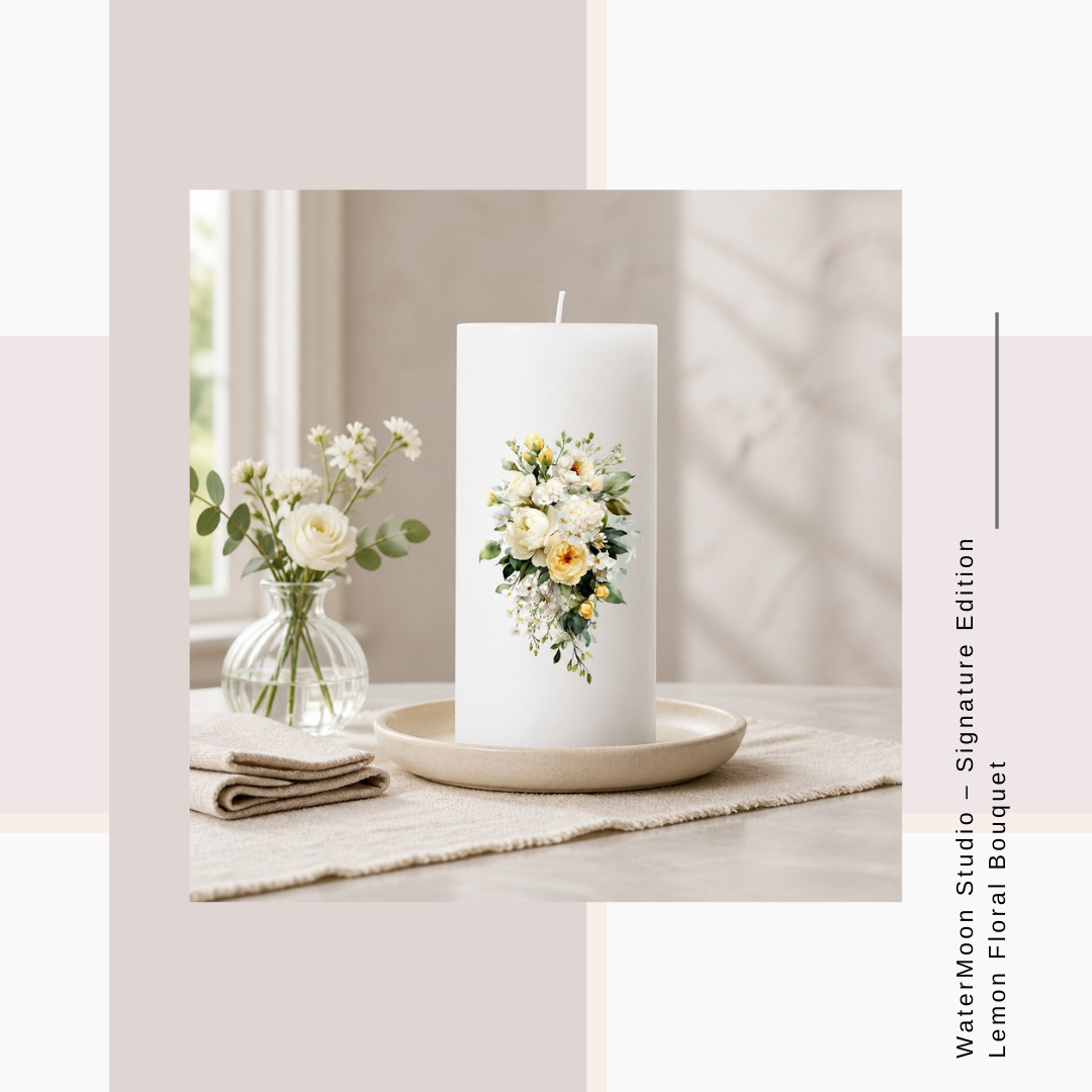 WaterMoon Studio – Signature Edition Lemon Floral Bouquet