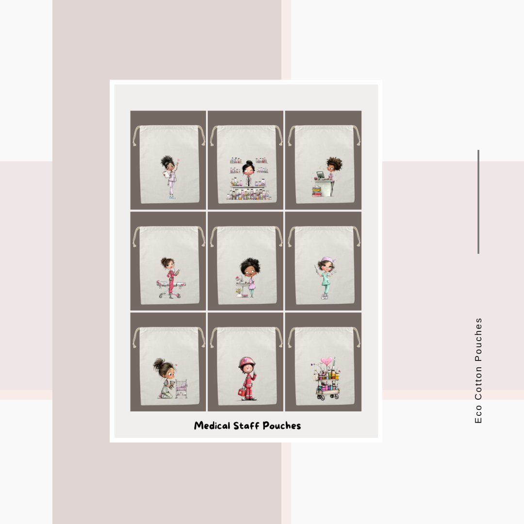 Cotton Cloth Medical Staff Pouches