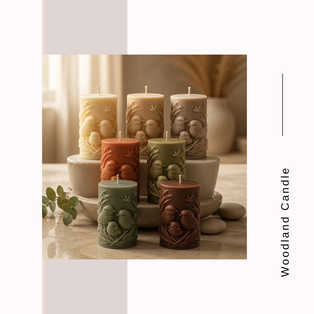 Woodland Whispers Birdies Candles