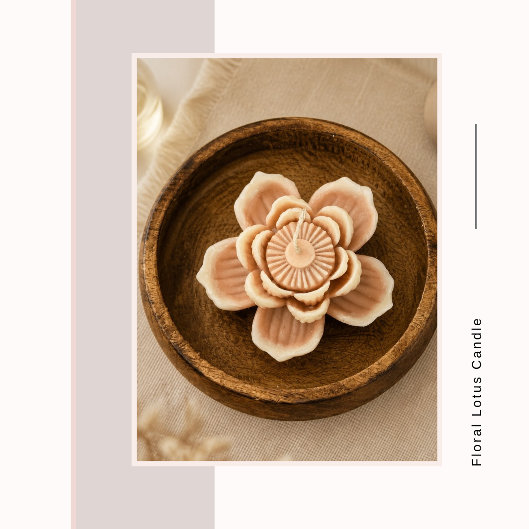 Floral Lotus Candle
