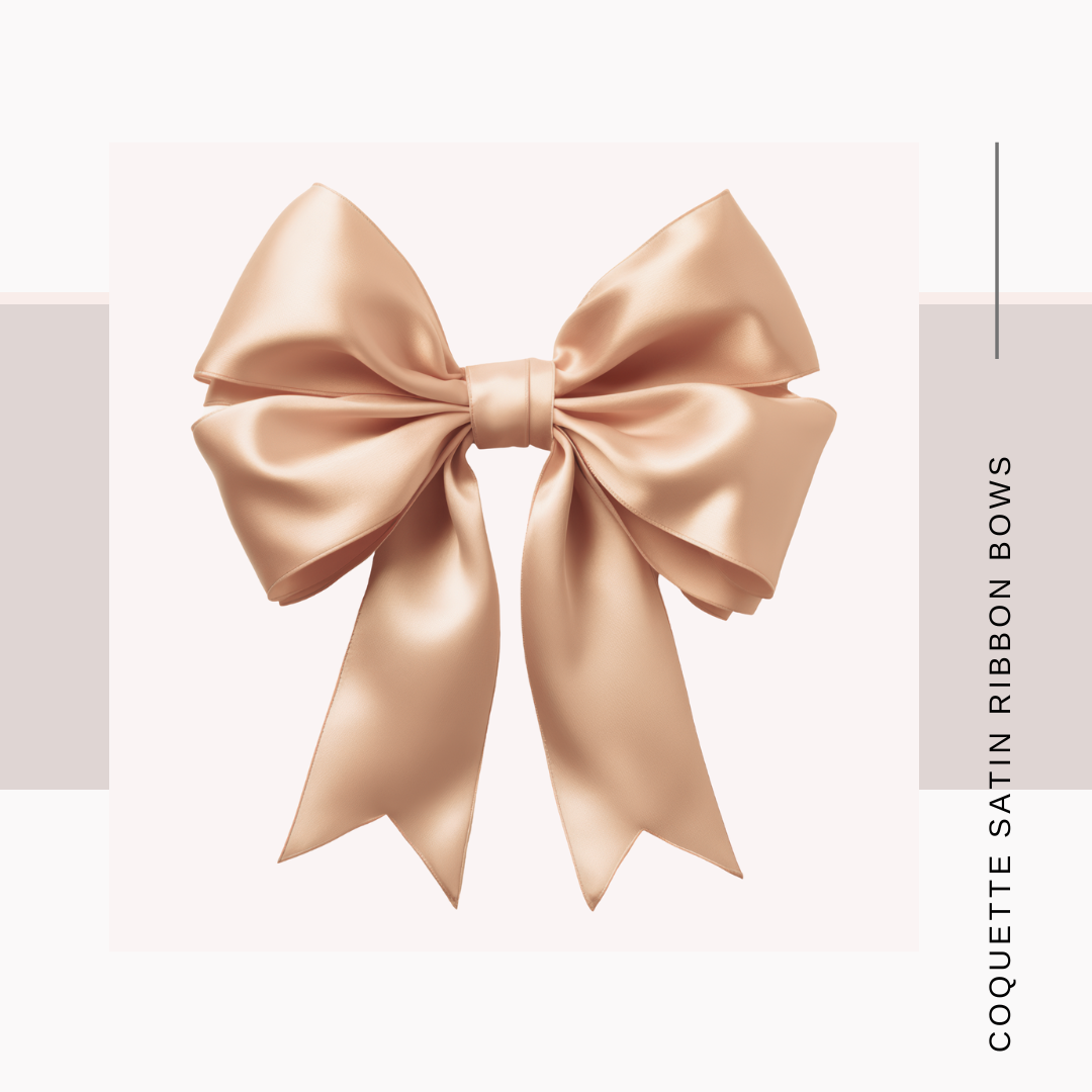 Satin Coquette Bows – Set of 12