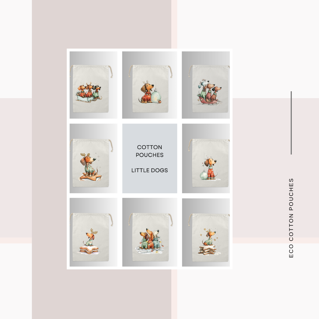 Cotton Cloth Dog Pouches