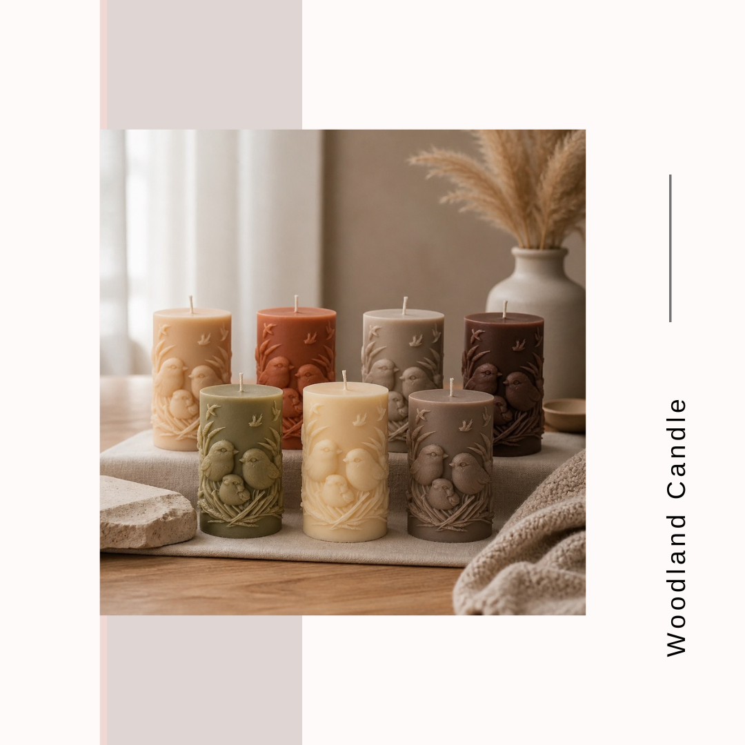 Woodland Whispers Birdies Candles