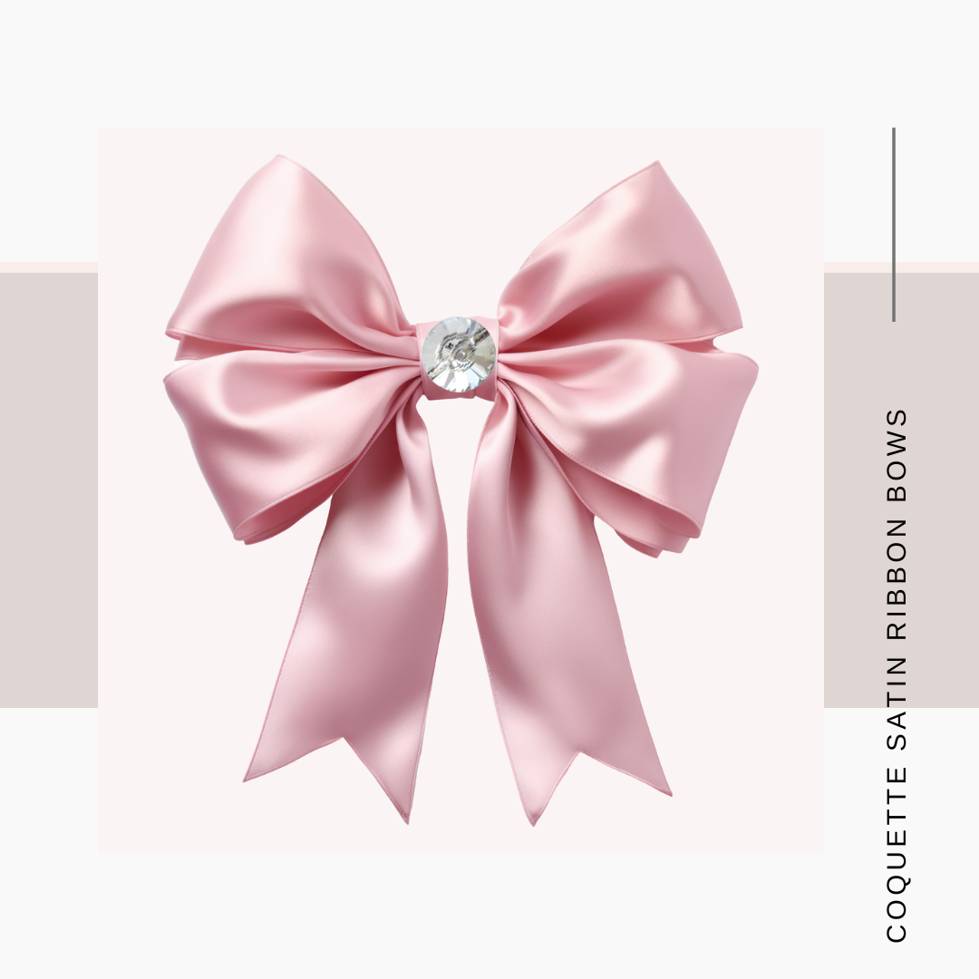 Satin Coquette Bows – Set of 12