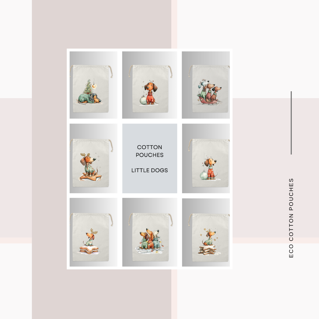 Cotton Cloth Dog Pouches