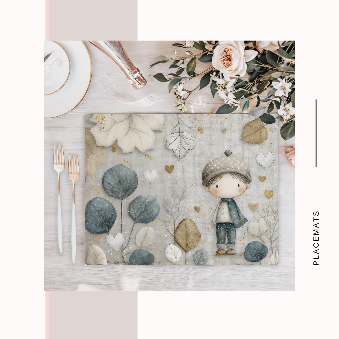 Wooden Placemats – (Set of 6) Green House