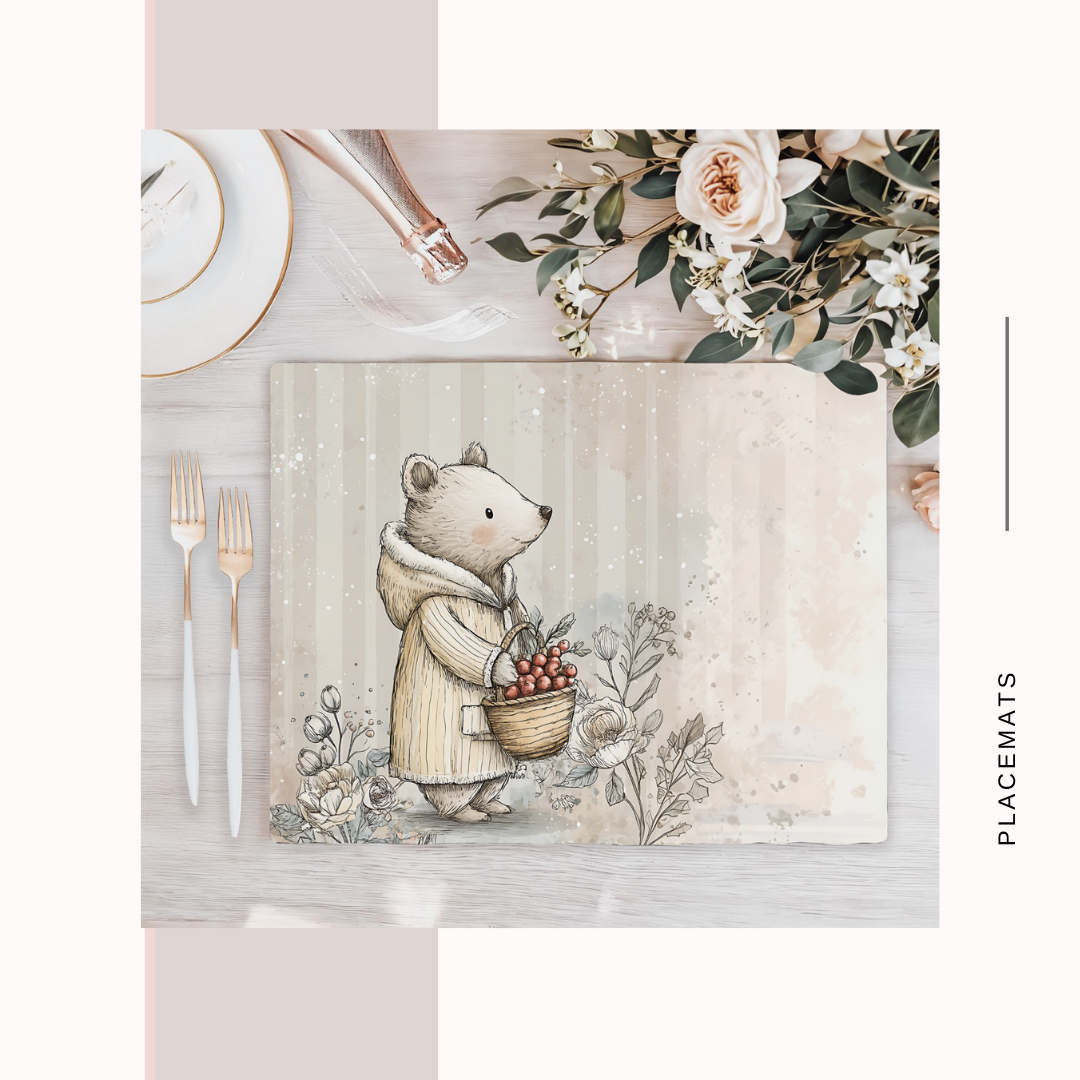 Wooden Placemats – (Set of 6) Winter / Xmas