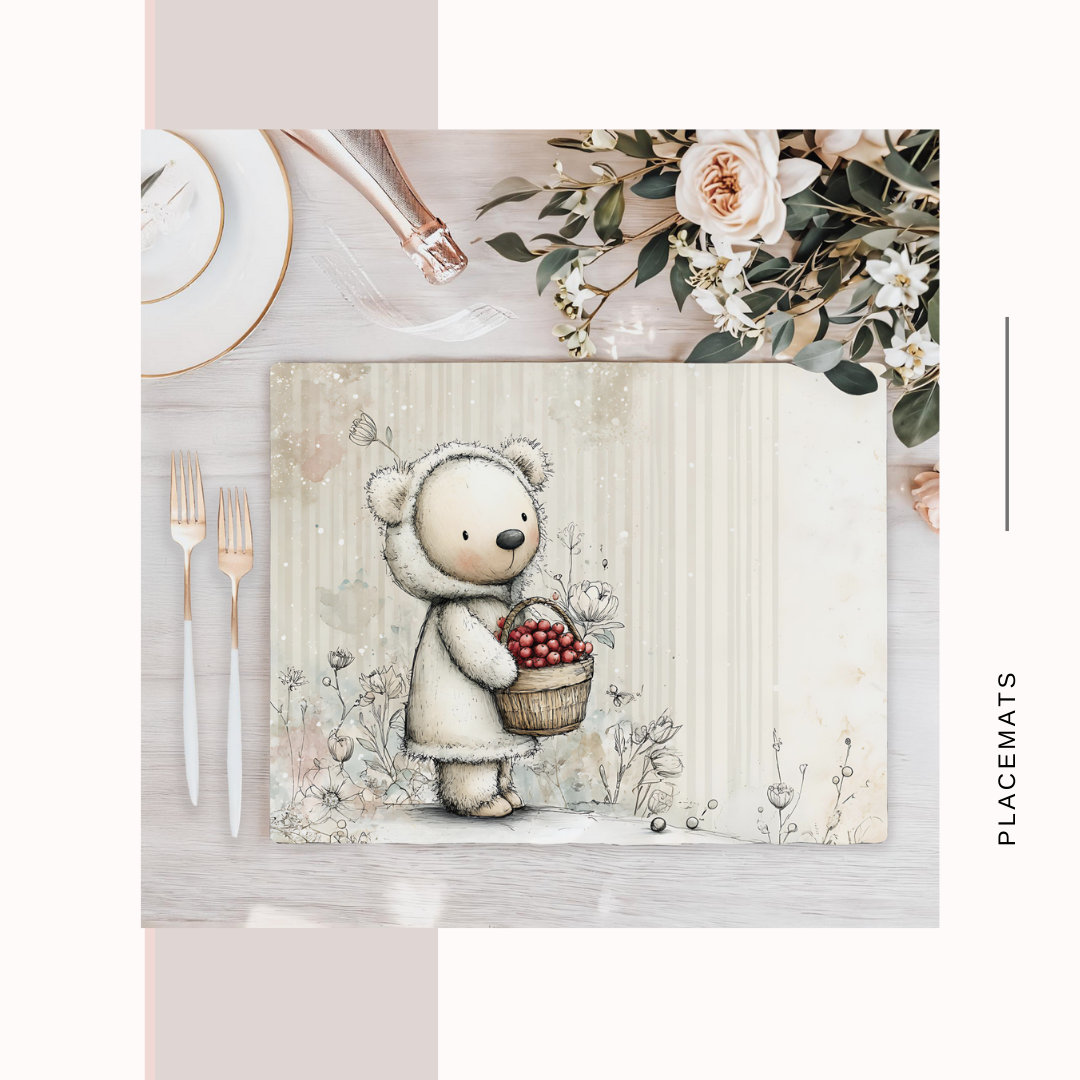 Wooden Placemats – (Set of 6) Winter / Xmas