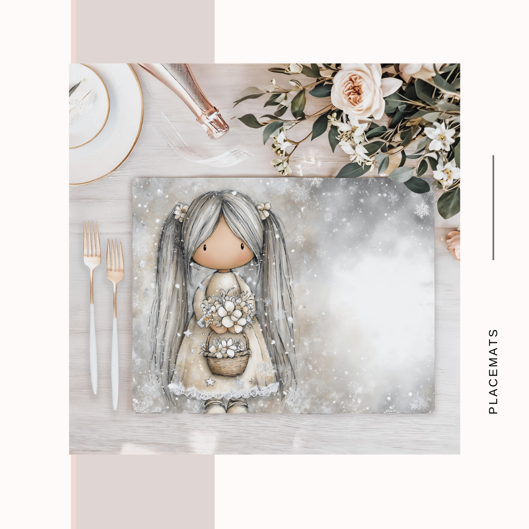Wooden Placemats – (Set of 6) Winter / Xmas