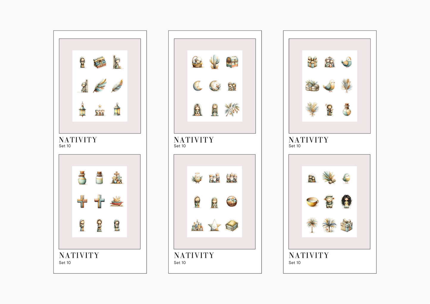 Sticker Sheets Nativity