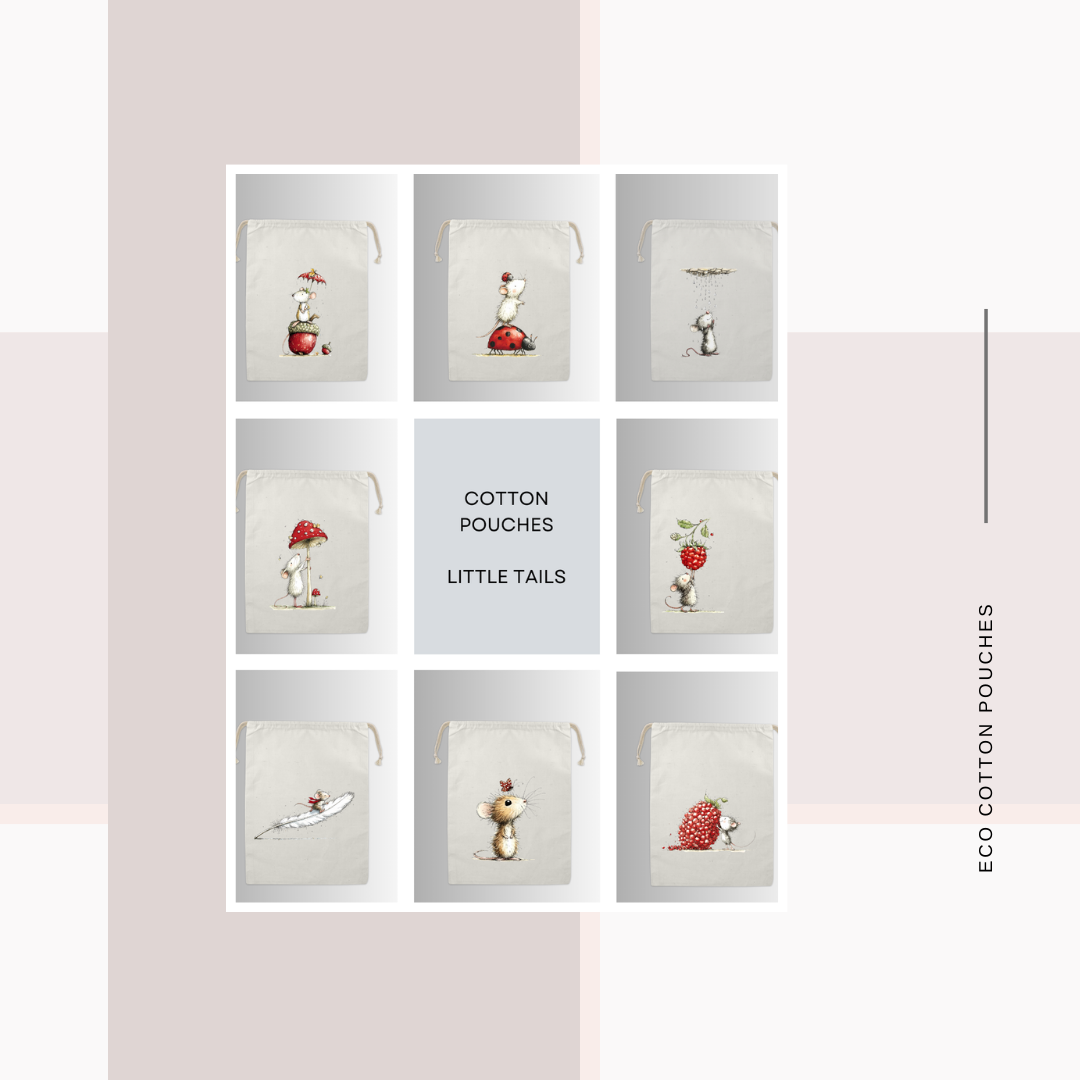 Cotton Cloth Little Tail Pouches