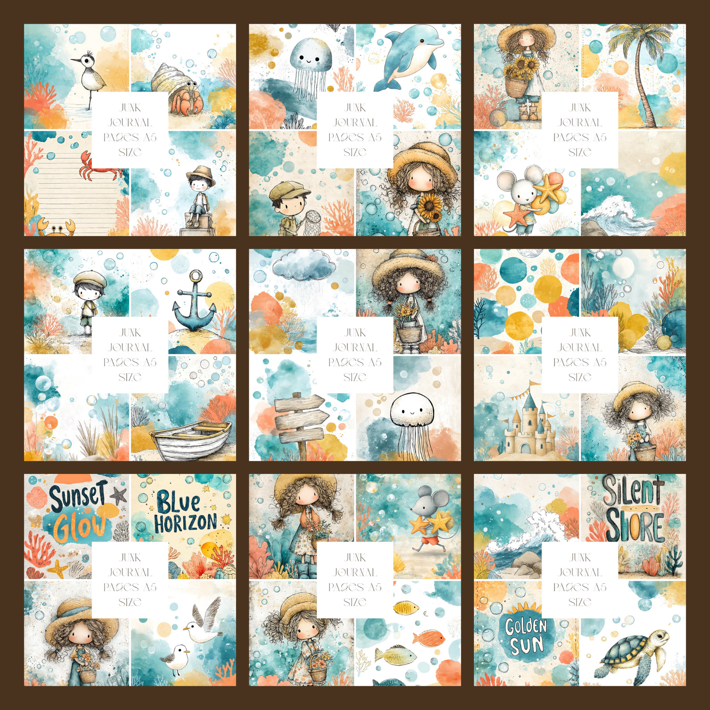 Illustrated Junk Journal Pages Medical Staff