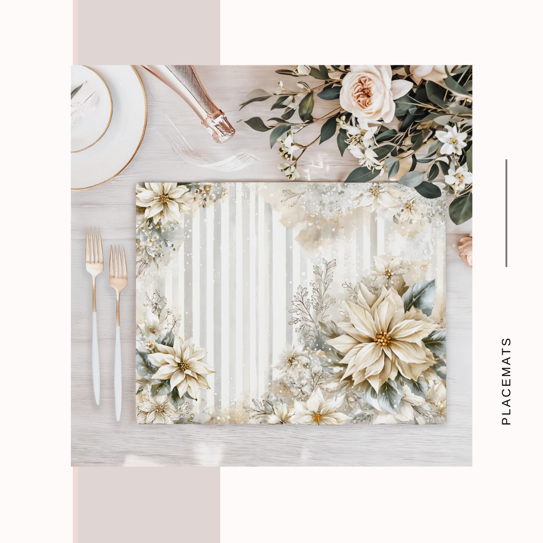 Wooden Placemats – (Set of 6) Winter / Xmas