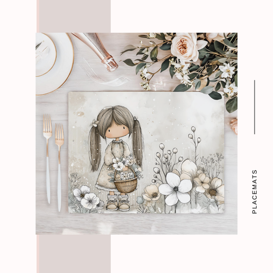 Wooden Placemats – (Set of 6) Winter / Xmas