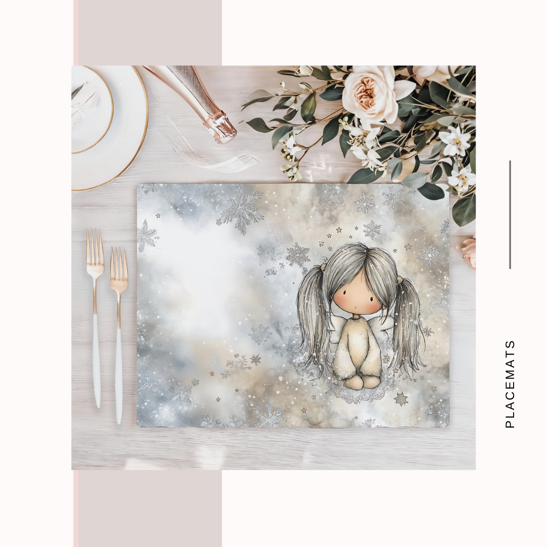 Wooden Placemats – (Set of 6) Winter / Xmas