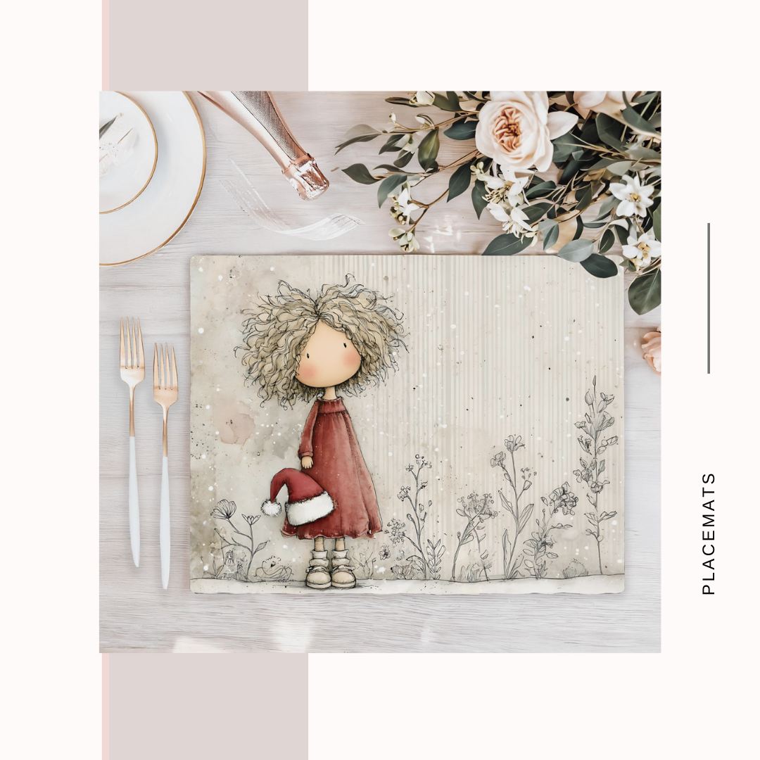 Wooden Placemats – (Set of 6) Winter / Xmas
