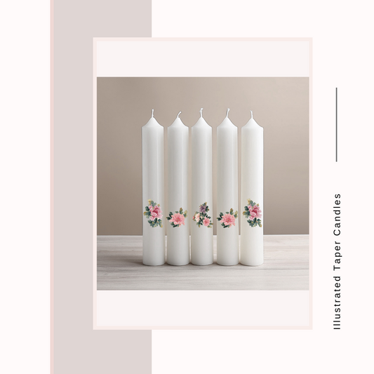 Illustrated Taper Candles